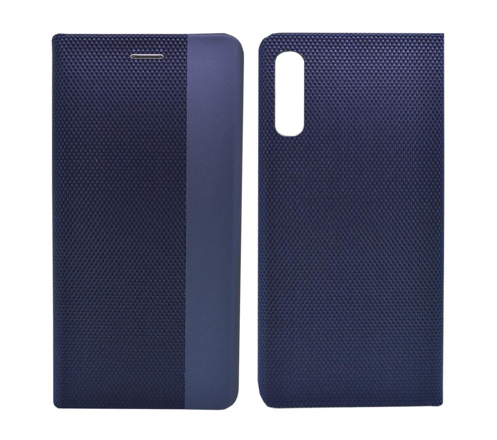 Θήκη Book Ancus Magnetic Canvas για Samsung SM-A505F Galaxy A50 TPU Μαύρη-Μπλε