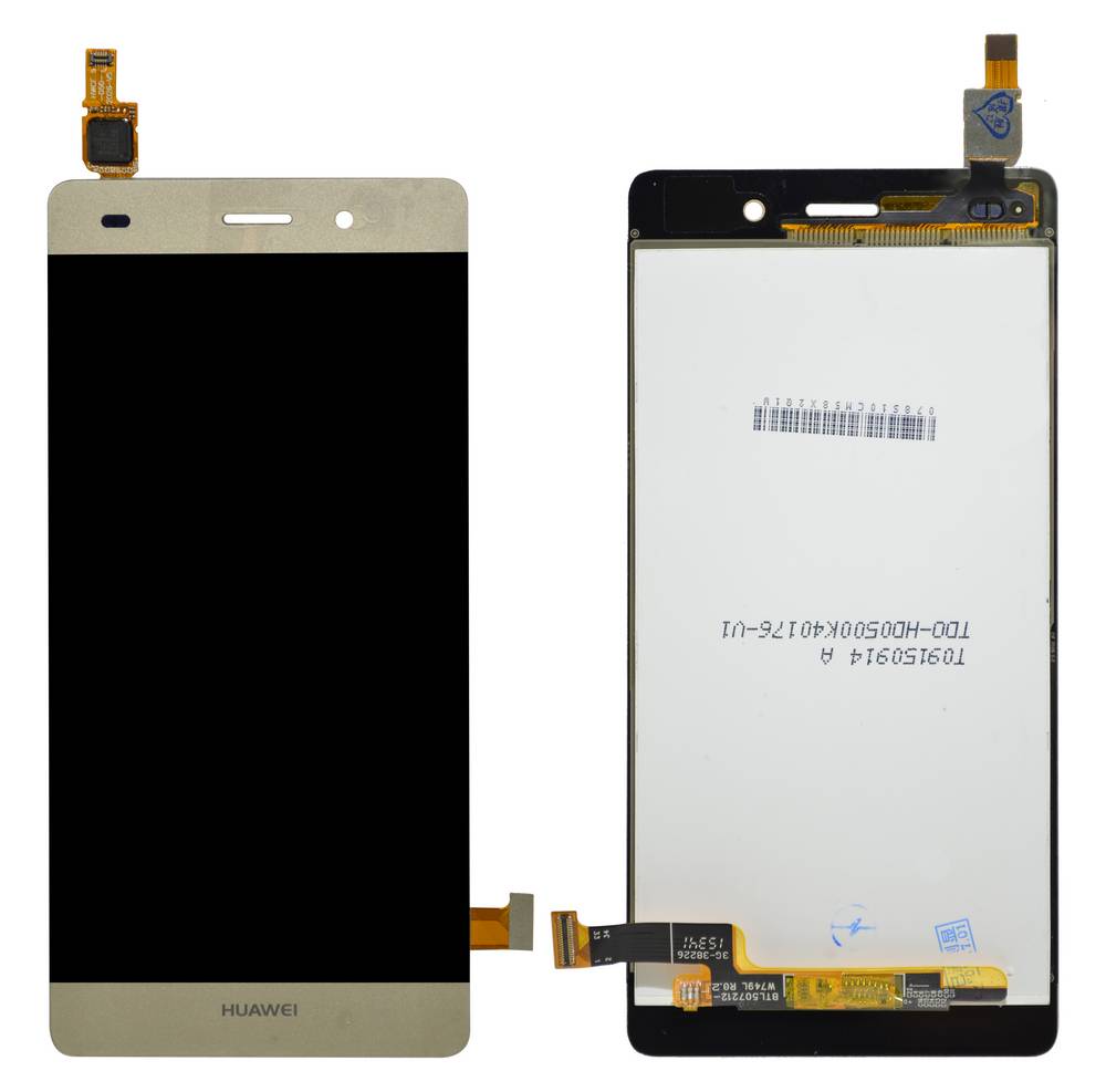 Γνήσια Οθόνη & Μηχανισμός Αφής Huawei Ascend P8 Lite Χρυσαφί χωρίς Πλαίσιο