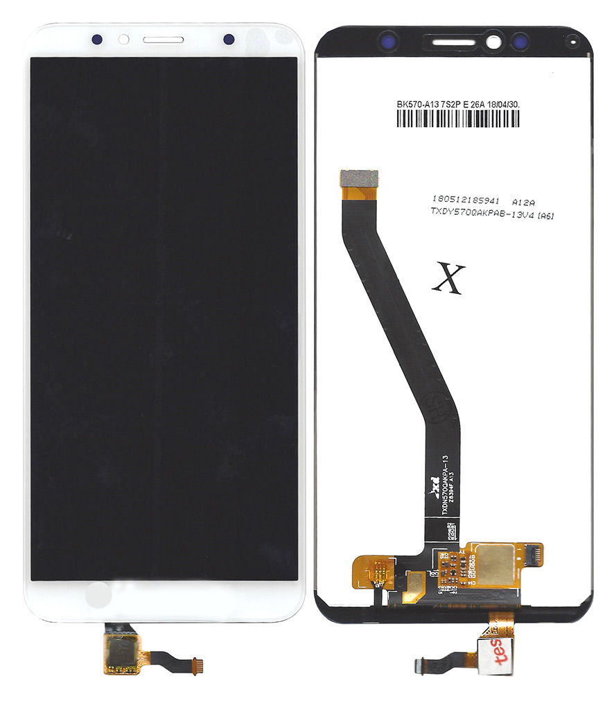 Οθόνη & Μηχανισμός Αφής Huawei Y6 Prime (2018) Λευκό