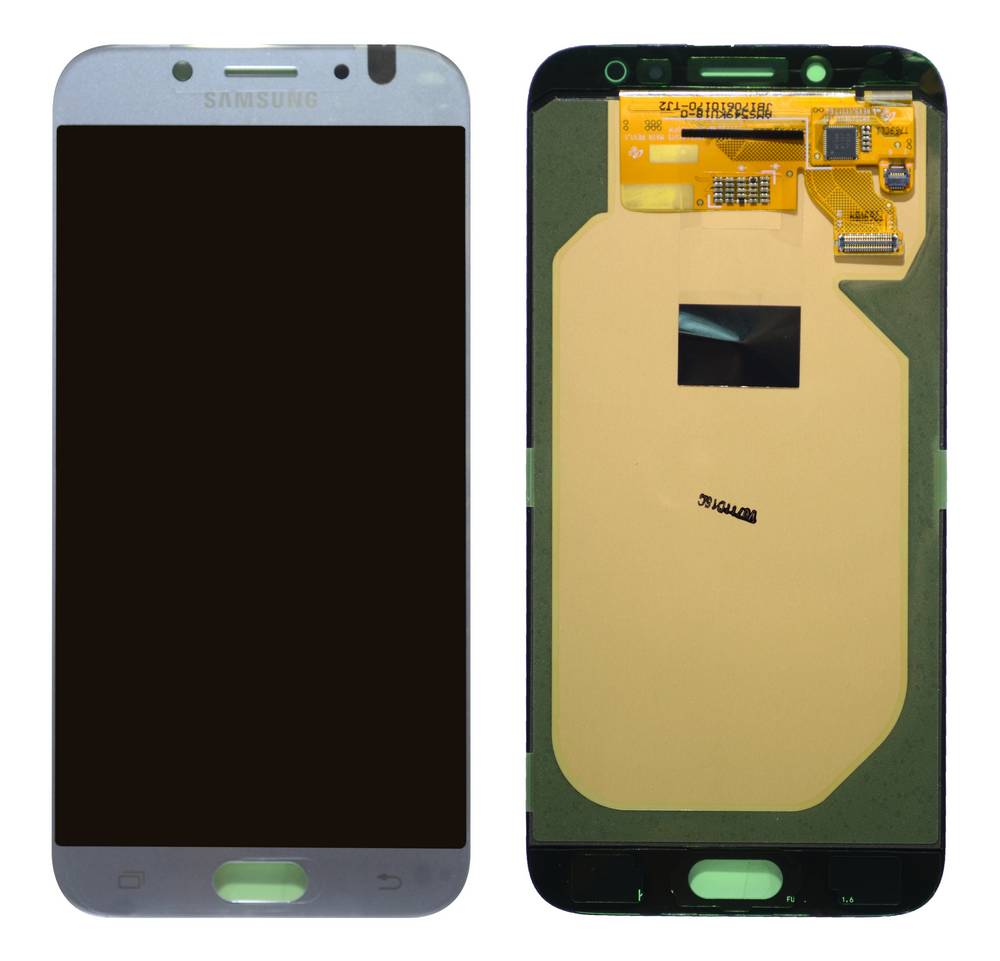 Γνήσια Οθόνη & Μηχανισμός Αφής Samsung SM-J730F Galaxy J7 (2017) Μπλε-Ασημί GH97-20736B, GH97-20801B