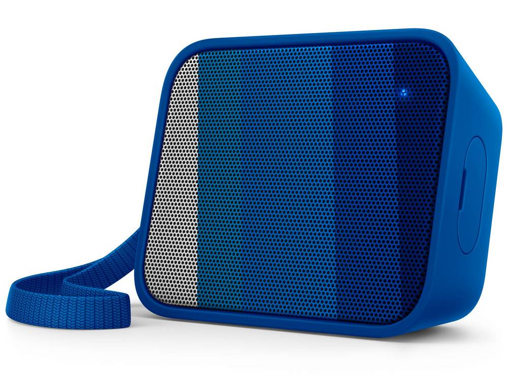 Φορητό Ηχείο Bluetooth Philips Pixel Pop BT110A/00 4W Sweat-Proof IPX4 Μπλέ με Ανοιχτή Ακρόαση και Σύνδεση Audio-in 3.5mm