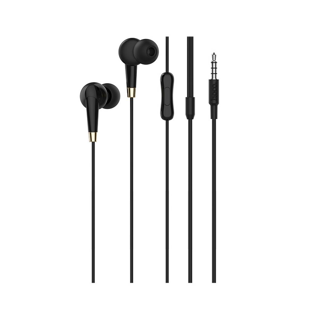 Hands Free Hoco M58 Amazing Earphones Stereo 3.5 mm Μαύρα με Μικρόφωνο και Πλήκτρο Λειτουργίας