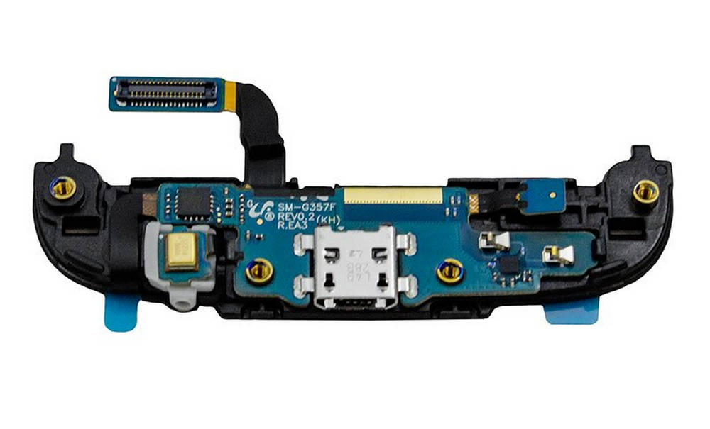 Κεντρικό Πλήκτρο Samsung SM-G357FZ Galaxy Ace 4 με Πλακέτα, Επαφή Φόρτισης και Μικρόφωνο Original GH96-07516A