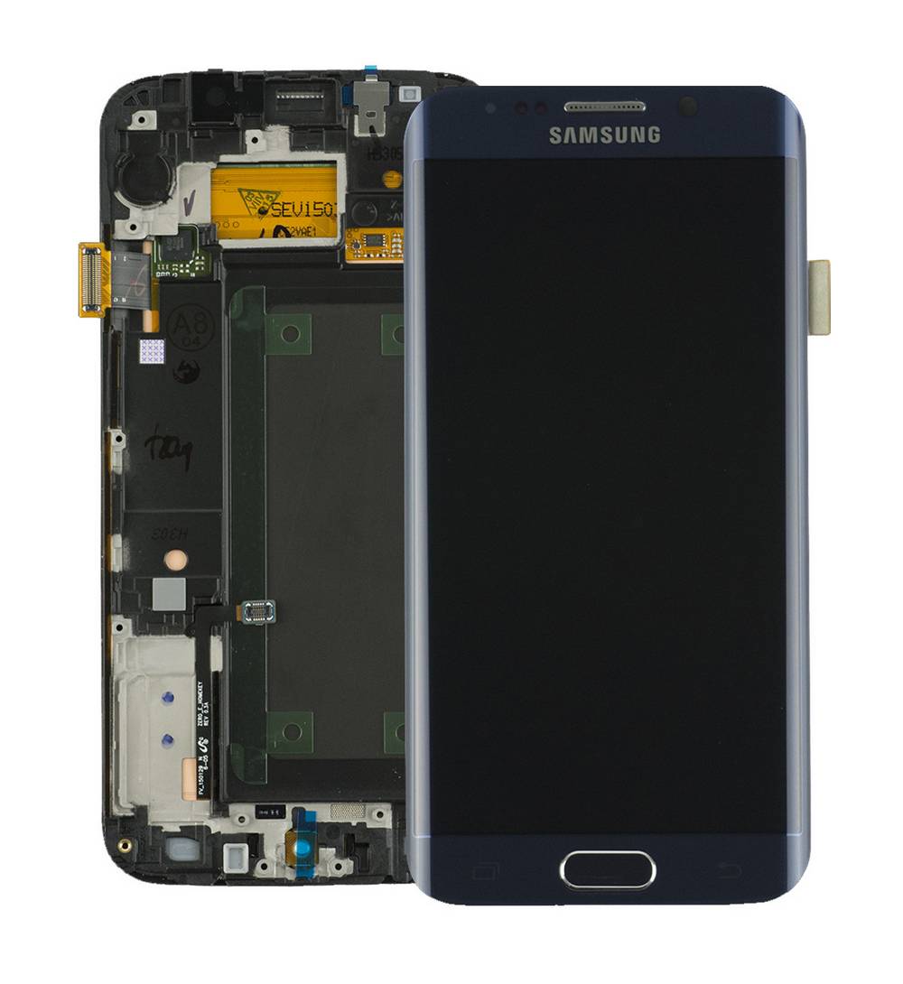 Γνήσια Οθόνη & Μηχανισμός Αφής Samsung SM-G925F Galaxy S6 Edge Μαύρο GH97-17162A