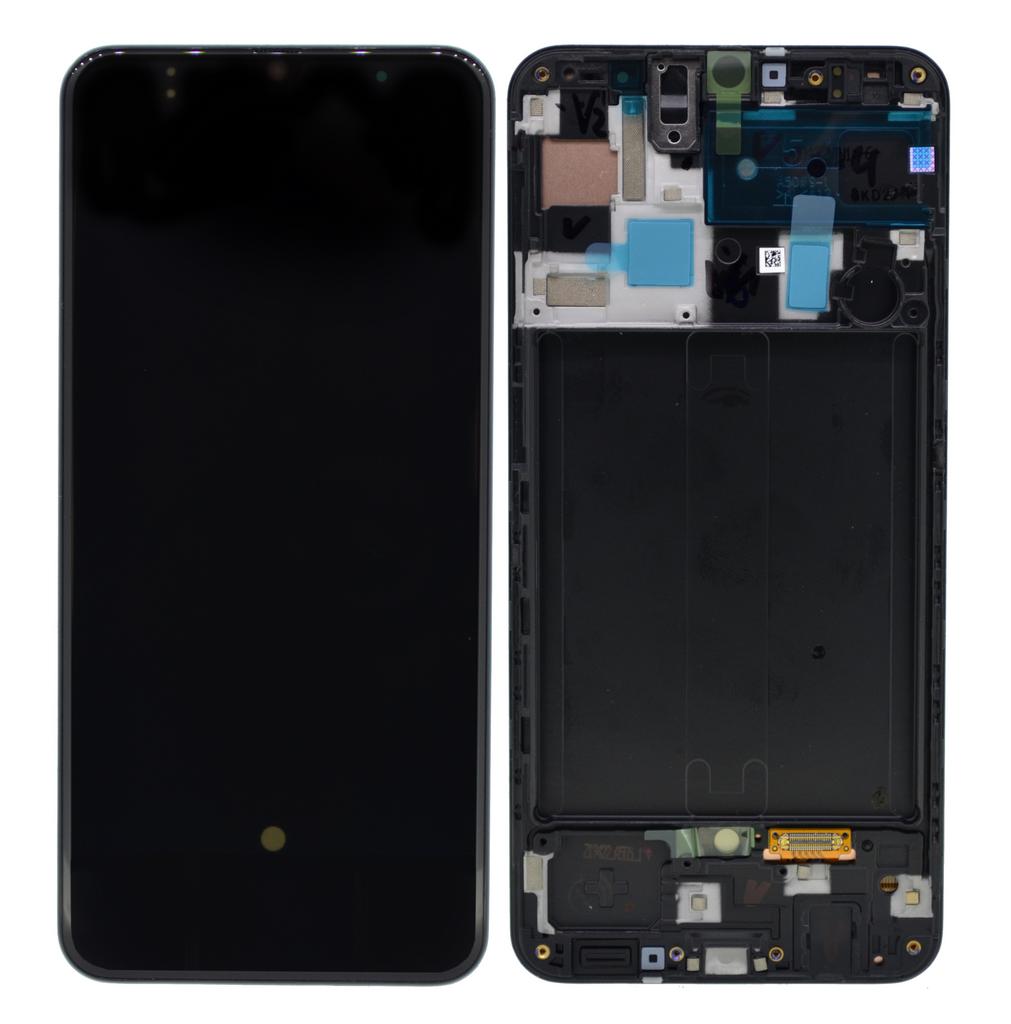 Γνήσια Οθόνη & Μηχανισμός Αφής Samsung SM-A505 Galaxy A50 Μαύρο GH82-19204A; GH82-19713A