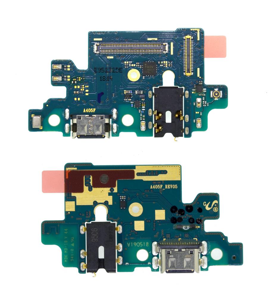 Επαφή Φόρτισης Samsung SM-A405F Galaxy A40 με Μικρόφωνο και Επαφή Ακουστικών GH96-12454A Original