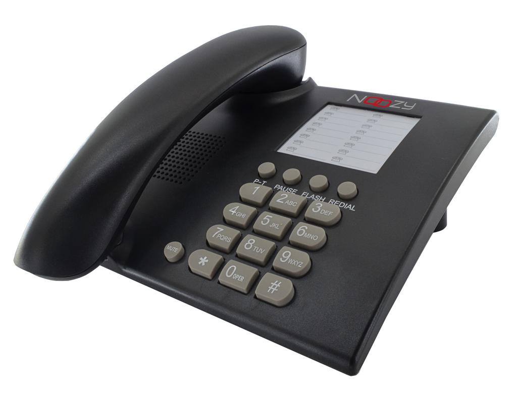 Σταθερό Ψηφιακό Τηλέφωνο Noozy Phinea N28 Μαύρο