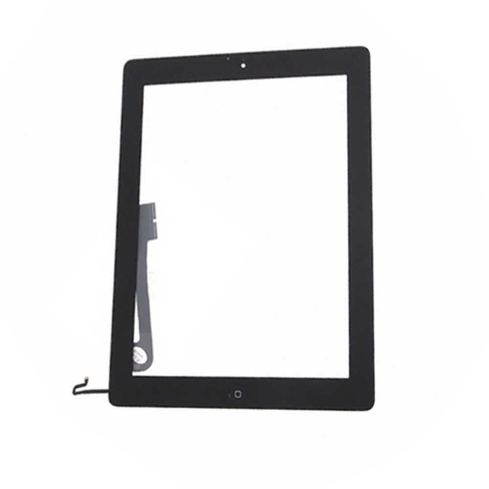 Μηχανισμός Αφής Apple iPad 3/4 με Home Button (iPad 4) και Κόλλα Μαύρο OEM