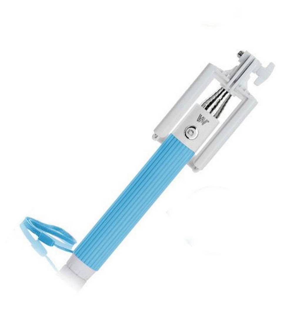 Selfie Stick Disph Monopod Bluetooth Πτυσσόμενο Μπλέ (Μήκος Κονταριού 21cm, Μήκος Ανοίγματος 80cm)