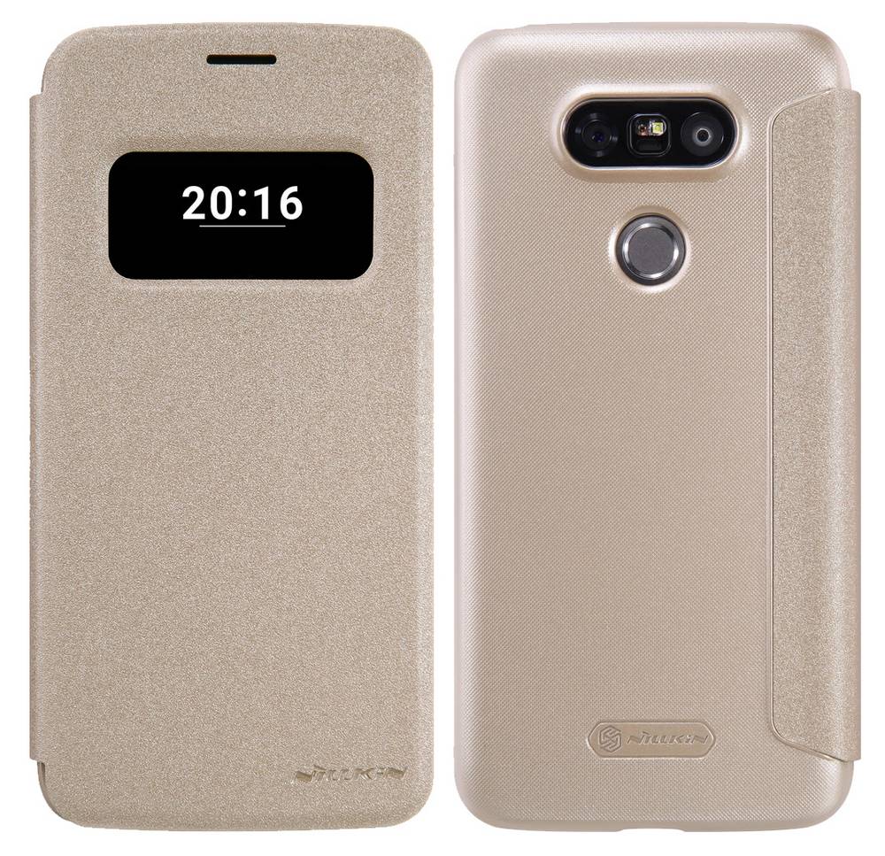 Θήκη Book S-View Nillkin Sparkle για LG G5 H850 Χρυσαφί