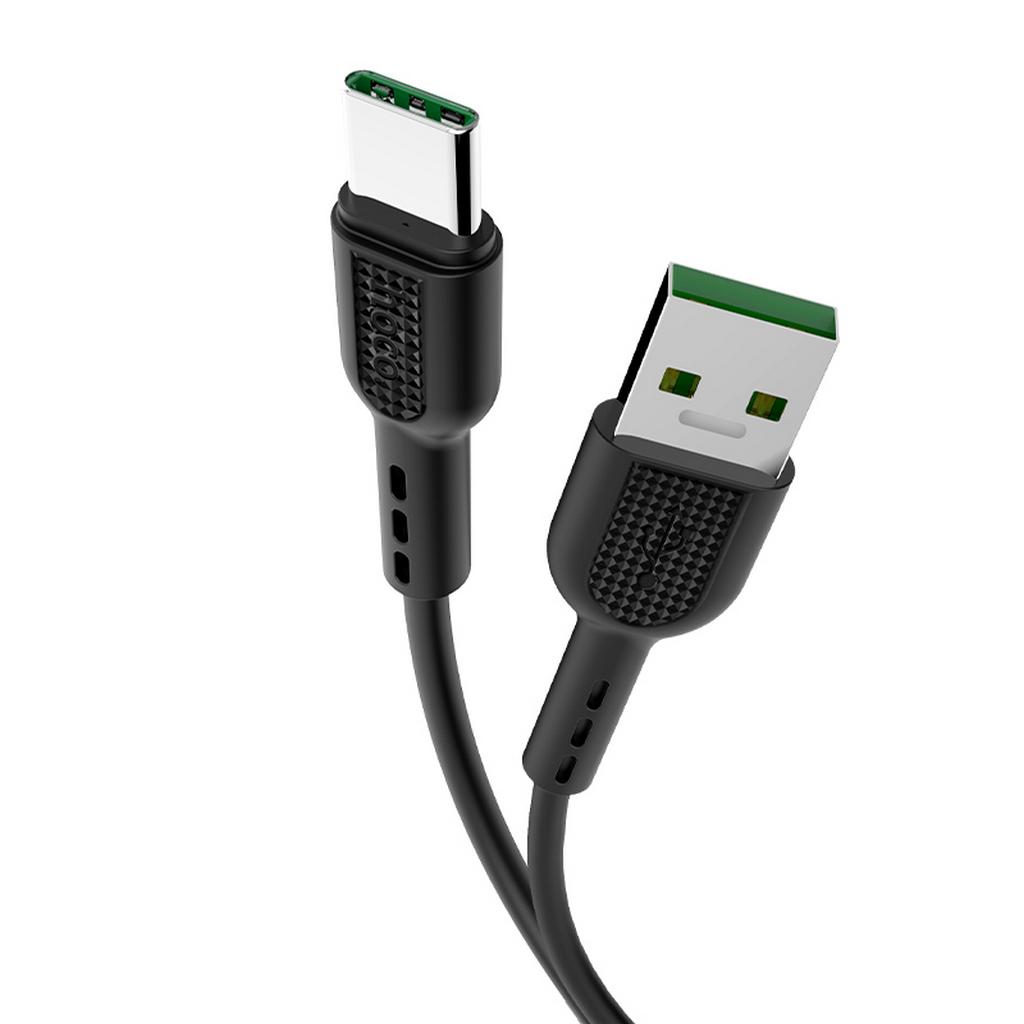 Καλώδιο σύνδεσης Hoco X33 Surge USB σε Type-C Fast Charging 5A Μαύρο 1μ