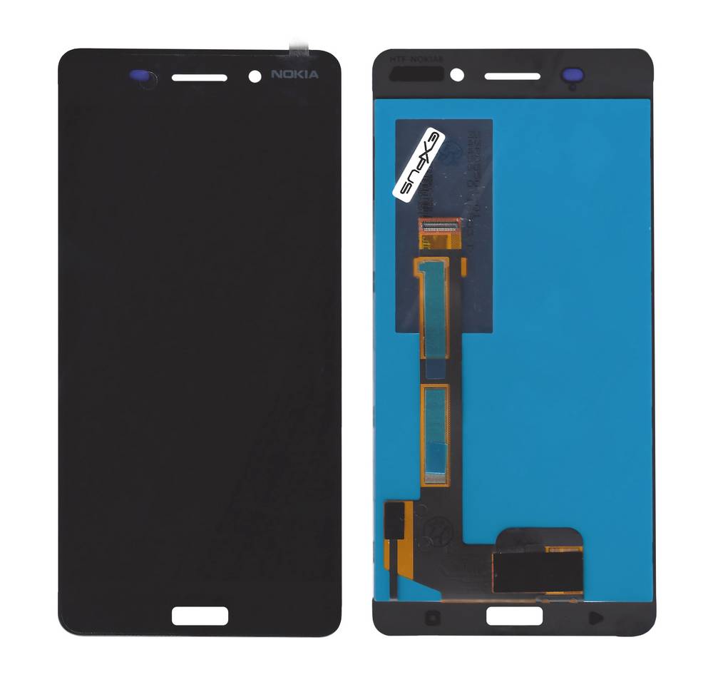 Οθόνη & Μηχανισμός Αφής Nokia 6/6 Dual Μαύρο χωρίς Πλαίσιο. Κόλλα