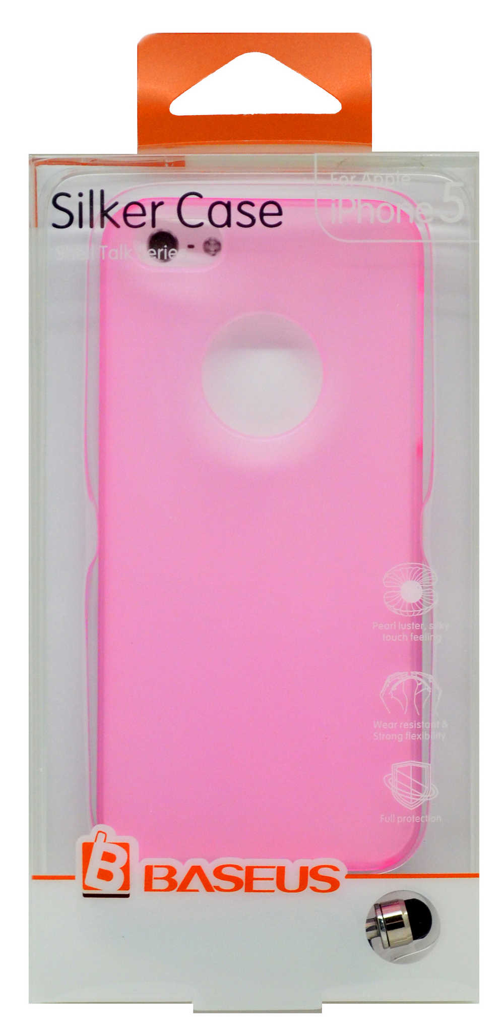 Θήκη Faceplate Baseus για Apple iPhone SE/5/5S Ροζ + 1x Screen Protector Baseus Ultra Clear Anti-Fingerprint