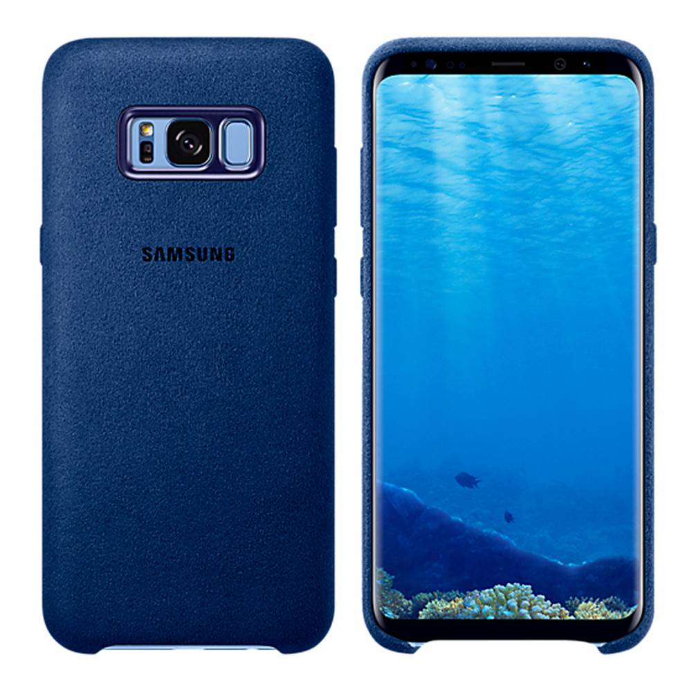 Θήκη Faceplate Samsung Alcantara Cover EF-XG955ALEGWW για SM-G955F Galaxy S8+ Μπλέ