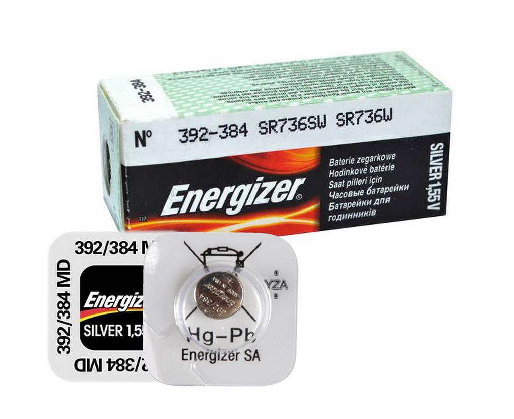 Buttoncell Energizer 392-384 SR736SW SR736W Τεμ. 1