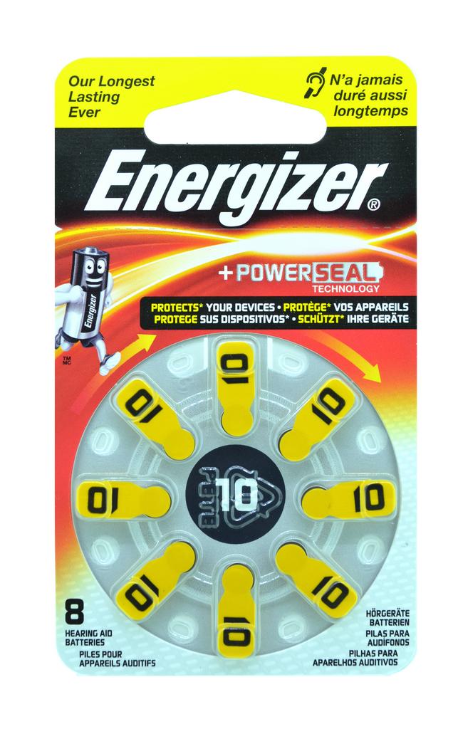 Μπαταρίες Ακουστικών Βαρηκοΐας Energizer Zinc Air 10 1.4V Τεμ. 8