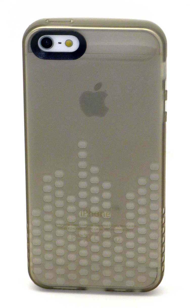 Θήκη Σιλικόνης Ancus για Apple iPhone SE/5/5S Glow Μαύρη