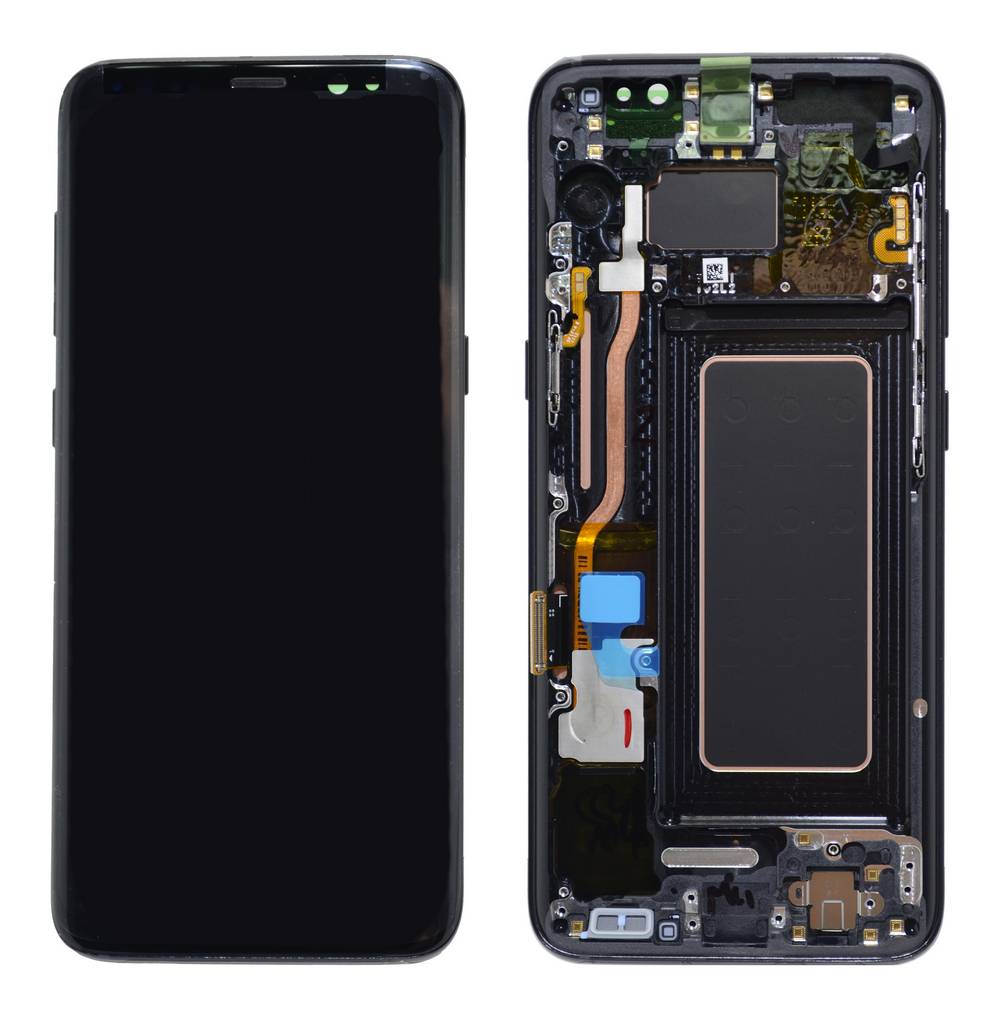 Γνήσια Οθόνη & Μηχανισμός Αφής Samsung SM-G950F Galaxy S8 Μαύρο GH97-20457A,GH97-20473A