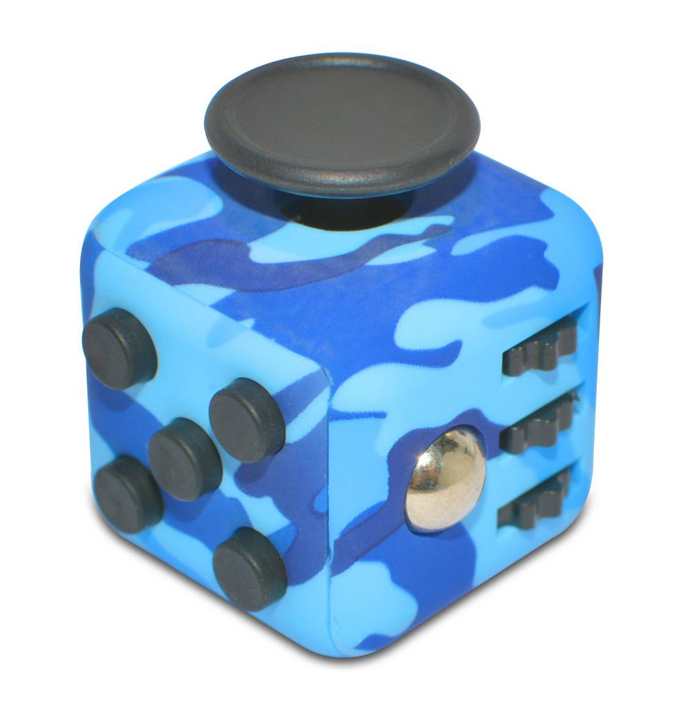 Fidget Cube 6 Sides Μπλέ