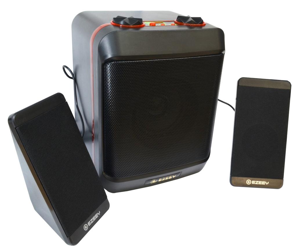 Ηχείο Stereo Multimedia Ezeey S5 Max με σύνδεση 3.5mm και USB φόρτιση, Μαύρο