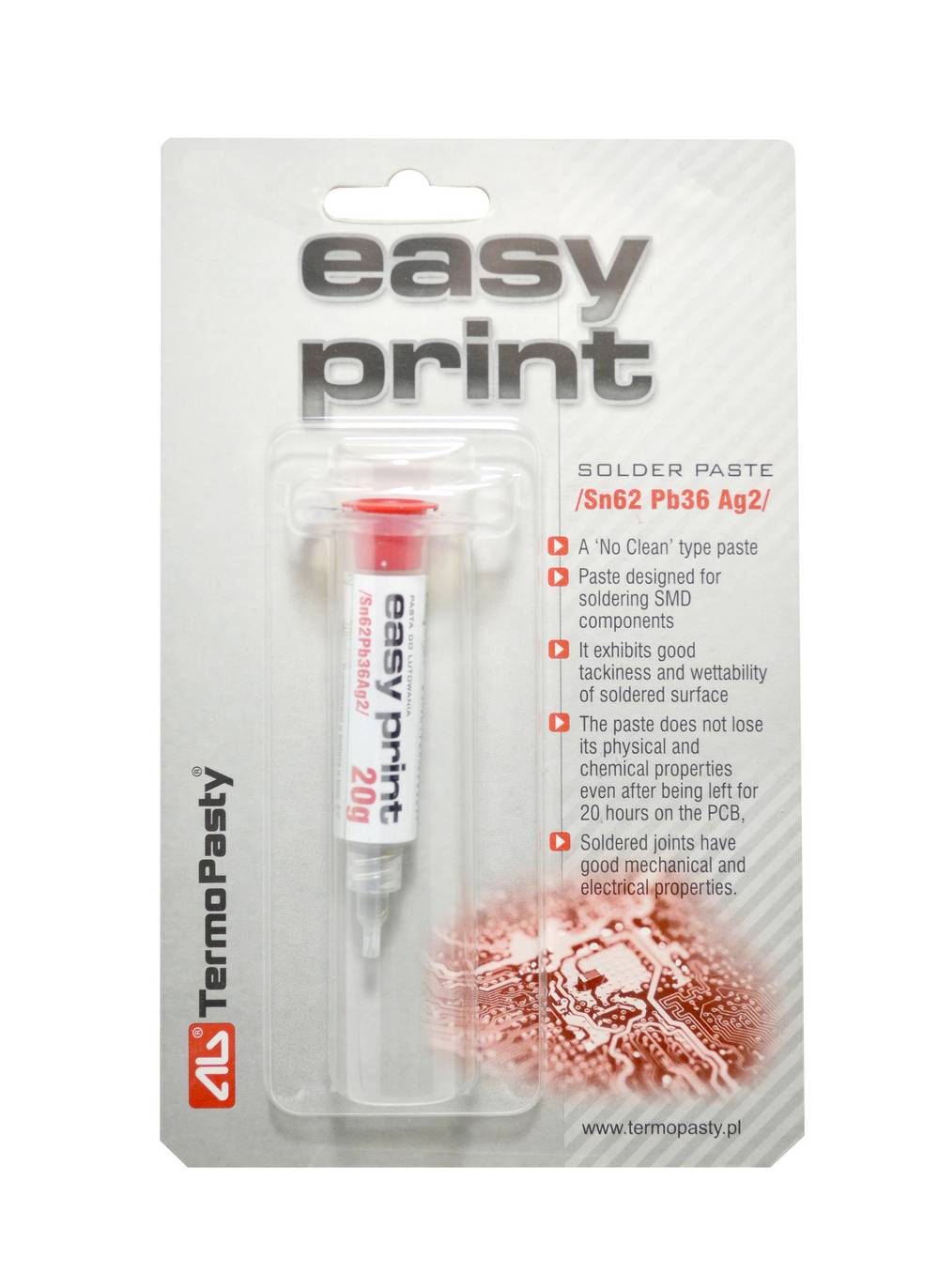 Πάστα Κόλλησης TermoPasty Easy Print Sn62,Pb36,Ag2 20ml REL - 0