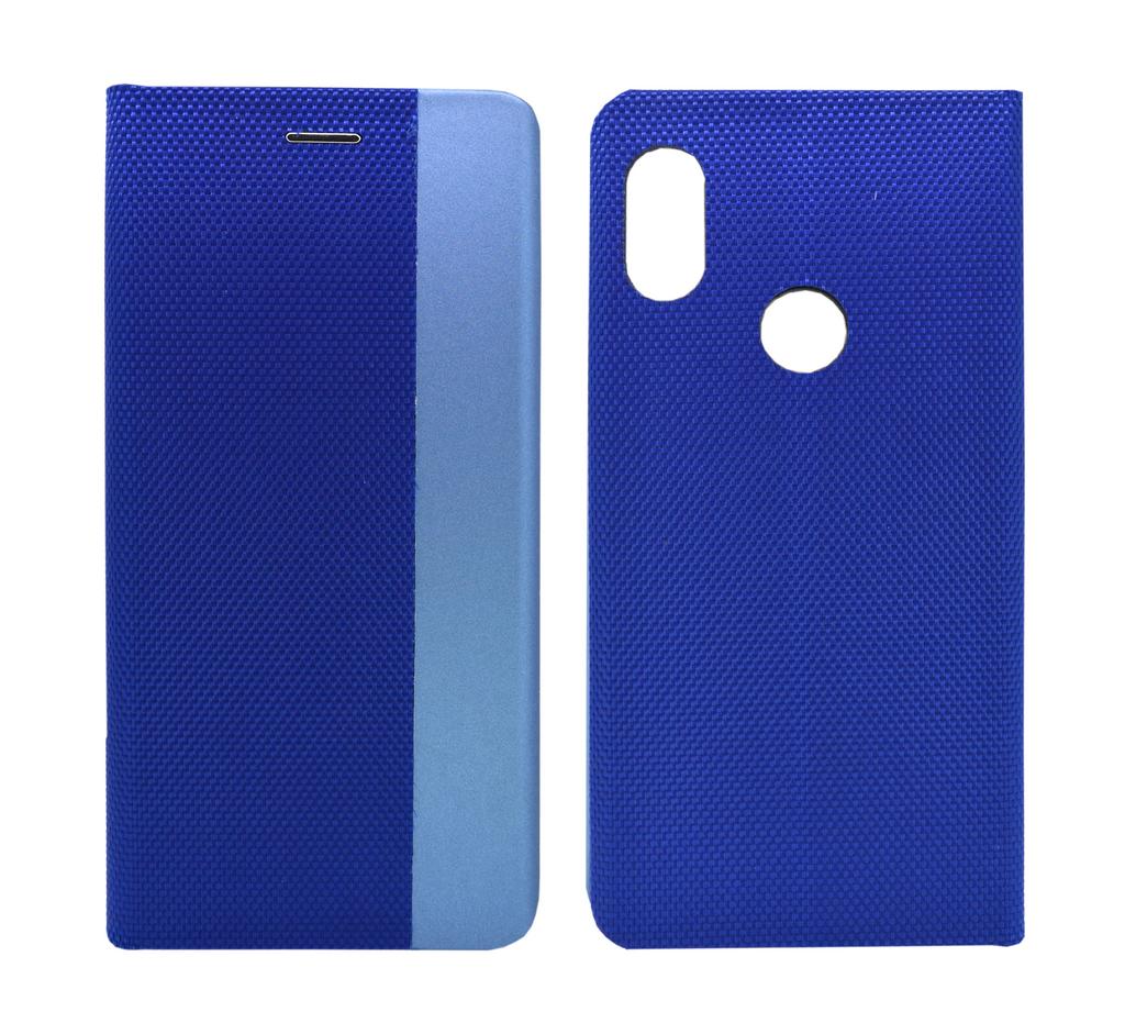 Θήκη Book Ancus Magnetic Canvas για Xiaomi Redmi Note 6 Pro TPU Μπλε