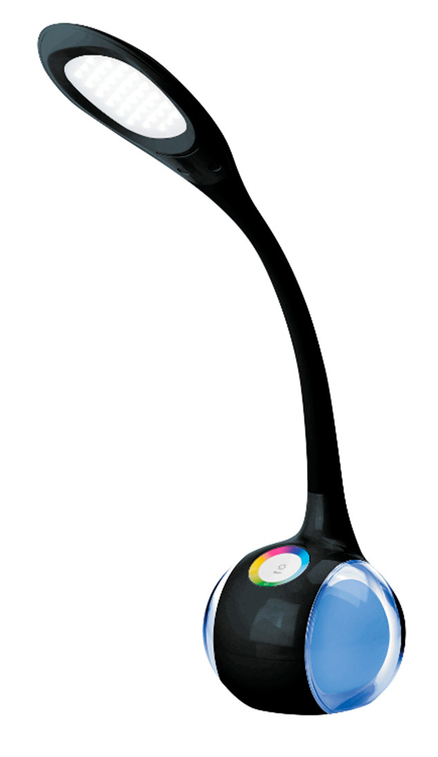 Φωτιστικό Γραφείου Platinet 2 σε 1 με Εναλλαγές Χρωμάτων, Ρύθμιση Φωτεινότητας και Εύκαμπτο Βραχιόνα