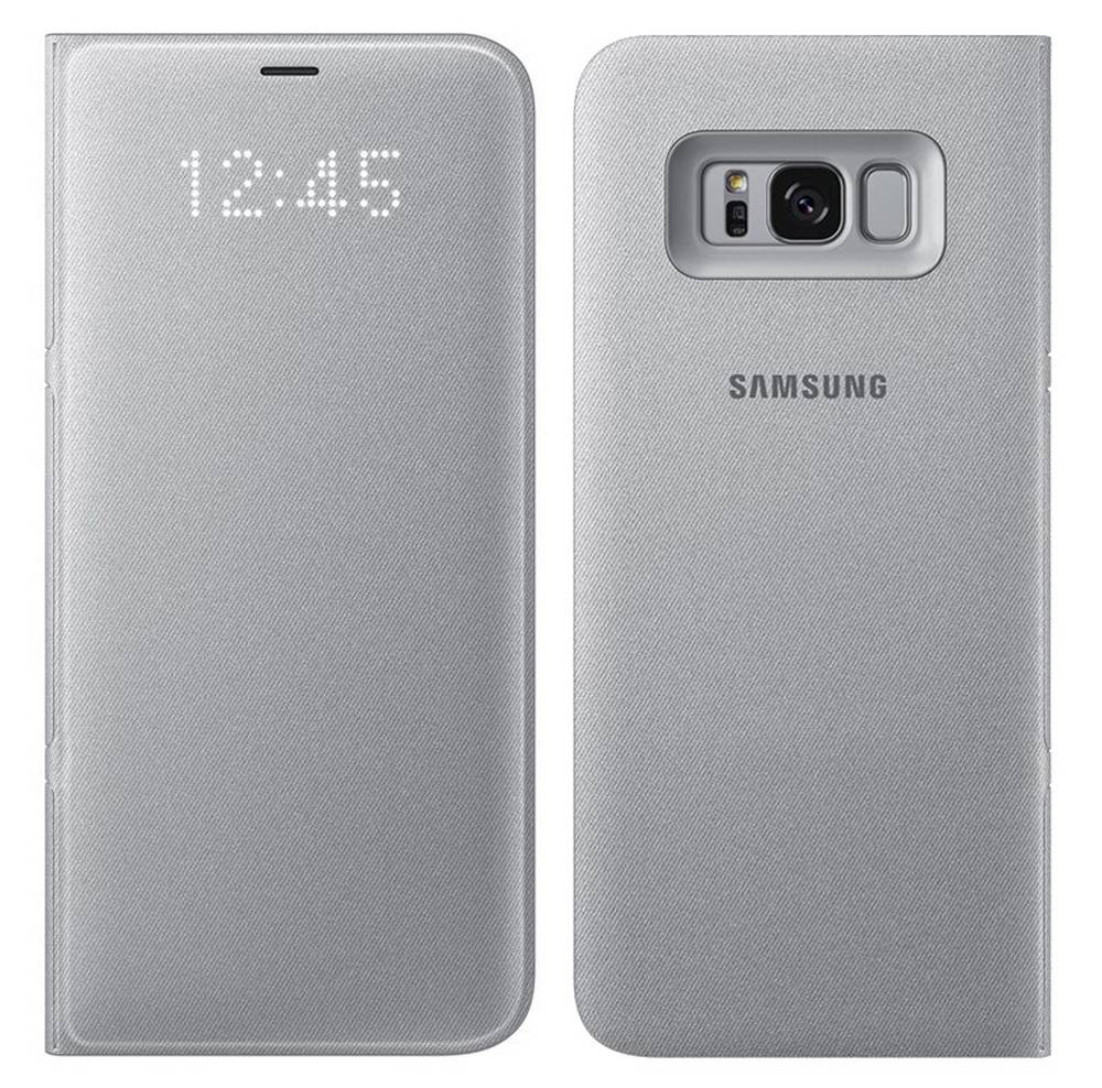 Θήκη Book Samsung Led View Cover EF-NG950PSEGWW για SM-G950F Galaxy S8 Ασημί