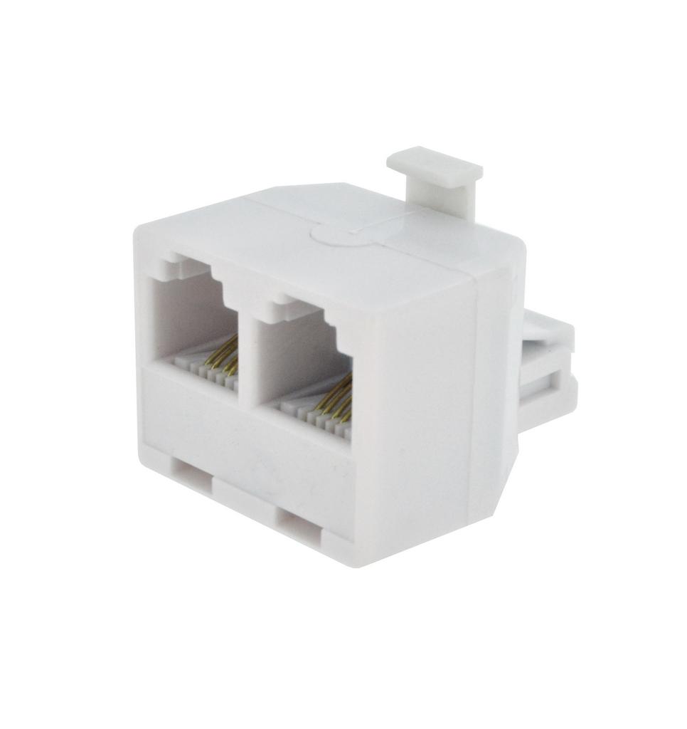 Πρίζα Τηλεφώνου RJ9 Αρσενικό σε 2x Θηλυκό