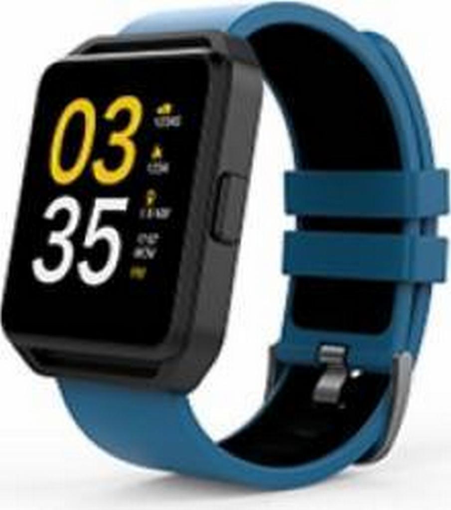 Maxcom Smartwatch FitGo FW15 Square IPX54 Μπλε Silicon Band