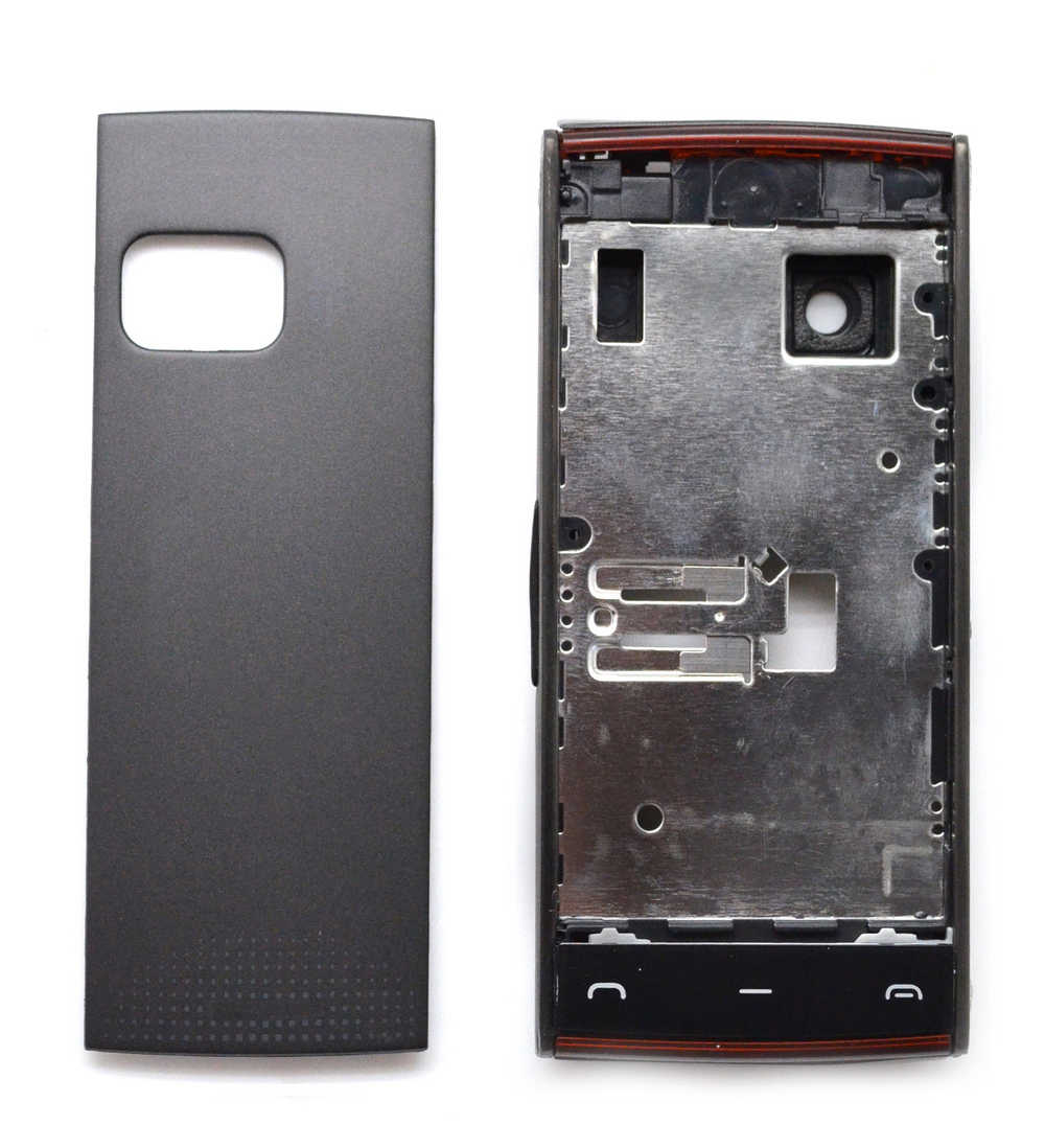 Πρόσοψη Nokia X6-00 με πληκτρολόγιο Μαύρη OEM