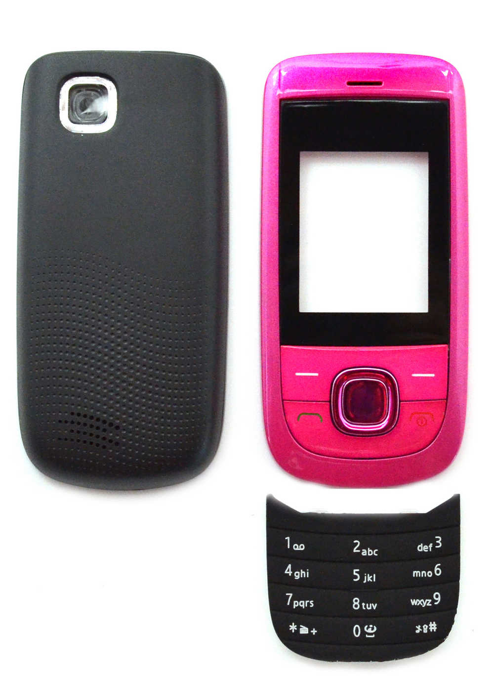 Πρόσοψη Nokia 2220 Slide με πληκτρολόγιο Ρόζ OEM