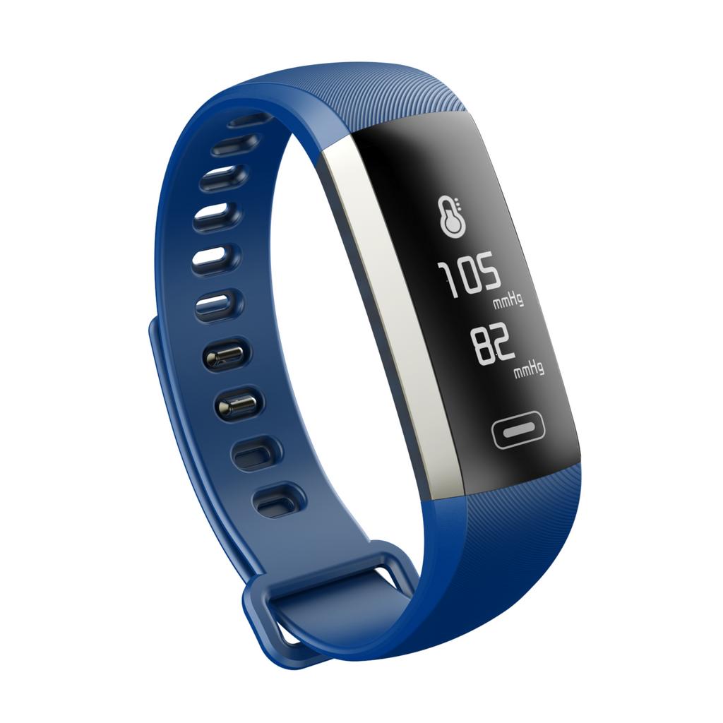 Maxcom Smartband FitGo FW11 Light IP67 Μαύρο Silicon Band. Επιπλέον Λουράκι Μπλε