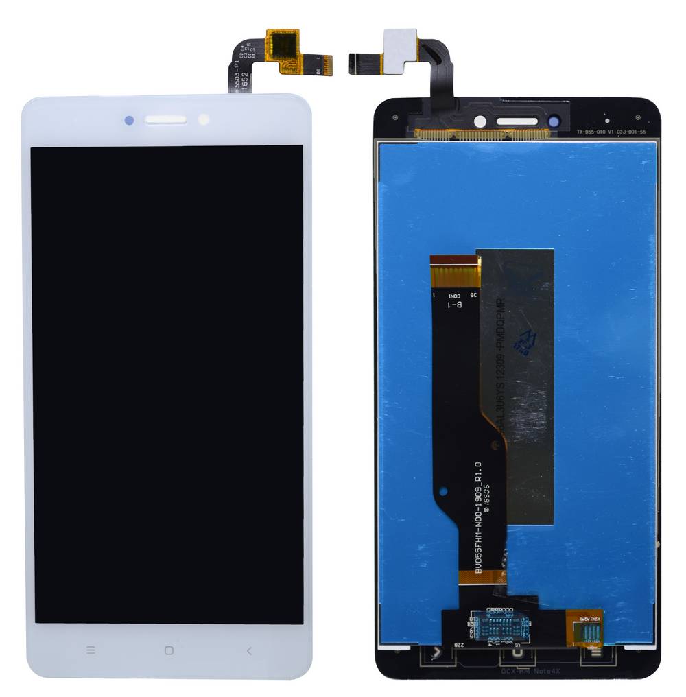 Οθόνη & Μηχανισμός Αφής Xiaomi Redmi Note 4 (Snapdragon) / Note 4X Λευκό (Διάσταση:148mm) OEM