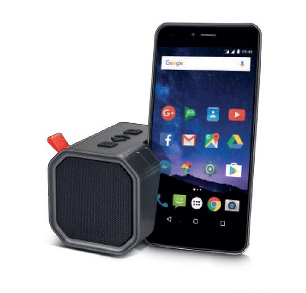 Φορητό Ηχείο Bluetooth Maxton Erebus MX 5W Γκρί με Ανοιχτή Ακρόαση, Audio-in, MicroSD και Βάση Στήριξης Κινητού