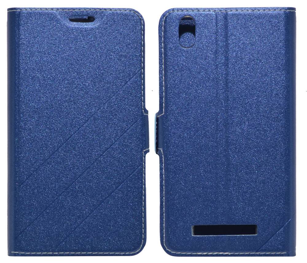 Θήκη Book Ancus Glam για Lenovo A3500 (5") Μπλέ