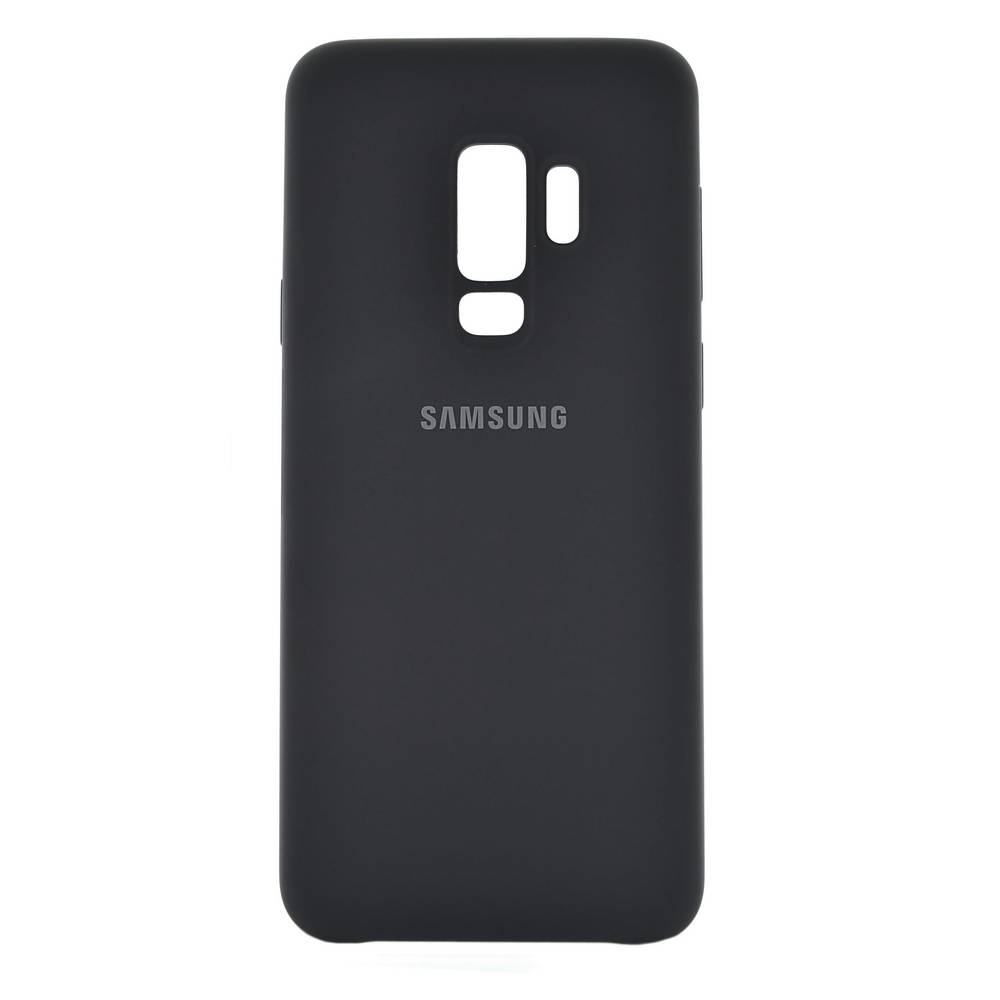 Θήκη Faceplate Samsung Silicone Cover EF-PG965TBEGWW για SM-G965 Galaxy S9+ Μαύρο