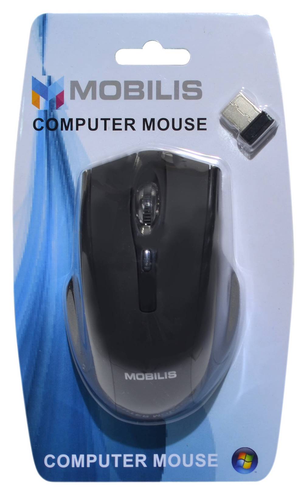 Ασύρματο Ποντίκι Mobilis MM-126 με 6 Πλήκτρα και 1600 DPI Μαύρο