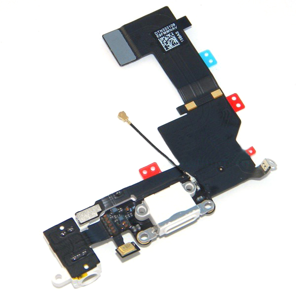 Επαφή Φόρτισης Apple iPhone 5S με Μικρόφωνο και Επαφή Ακουστικών Λευκό Original Swap