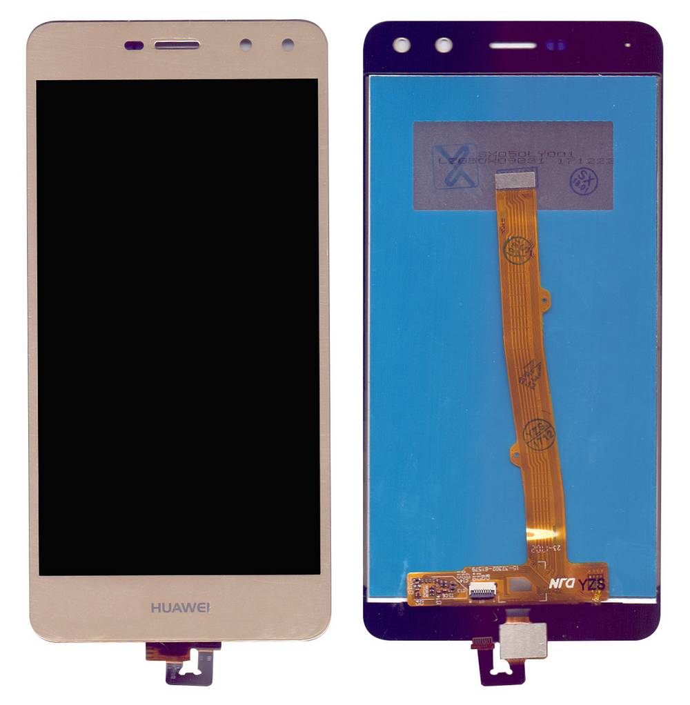 Οθόνη & Μηχανισμός Αφής Huawei Y6 (2017) Χρυσαφί χωρίς Πλαίσιο, Κόλλα
