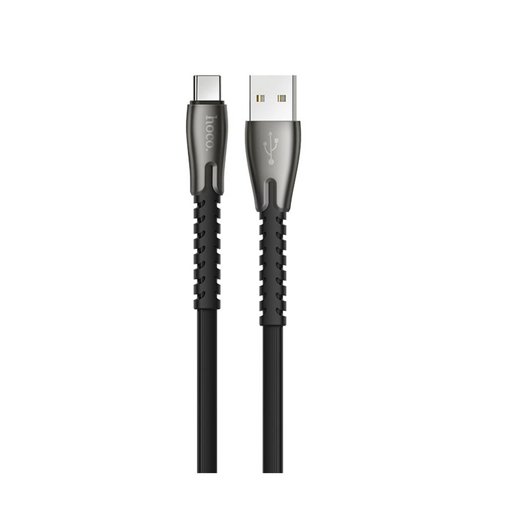 Καλώδιο σύνδεσης Hoco U58 Core USB σε Type-C Fast Charging 3.0A Μαύρο 1.2μ