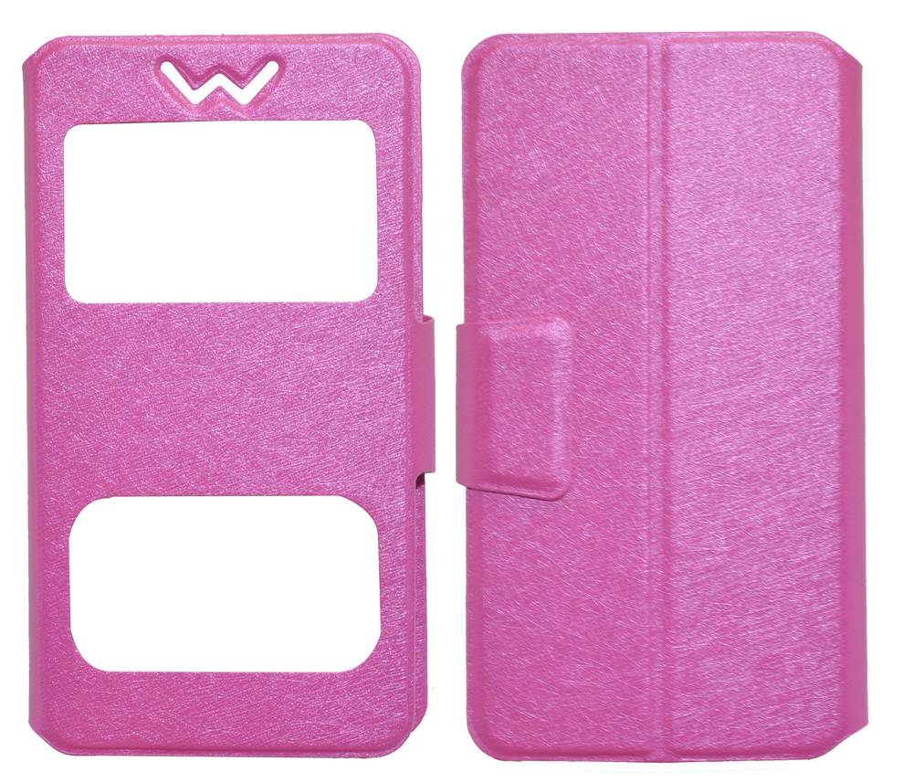Θήκη Book S-View Ancus Stick it F Series Universal για Smartphone 4.7" - 5.0" Φούξια