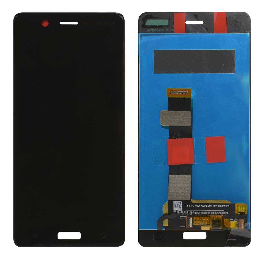 Οθόνη & Μηχανισμός Αφής Nokia 5/5 Dual Μαύρο χωρίς Πλαίσιο. Κόλλα