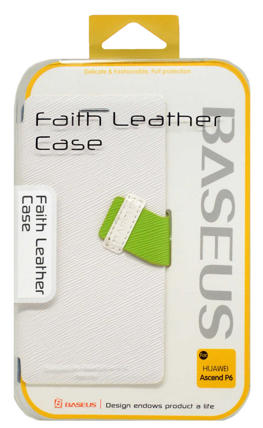 Θήκη Book Baseus για Huawei Ascend P6  Λευκό - Γκρι