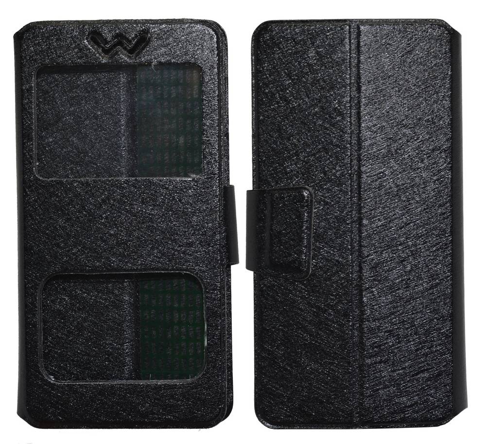 Θήκη Book S-View Ancus Stick it F Series Universal για Smartphone 5.7" - 6.0" Μαύρη