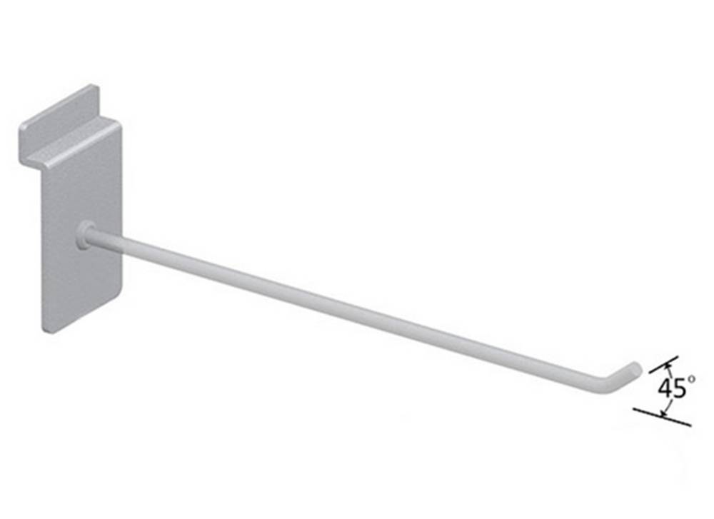 Άγκιστρο Slat Μονό 20cm, 45°