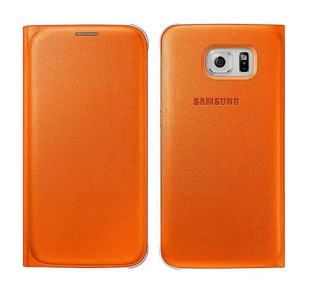 Θήκη Book Samsung Flip Wallet EF-WG920POEGWW για SM-G920F Galaxy S6 Πορτοκαλί