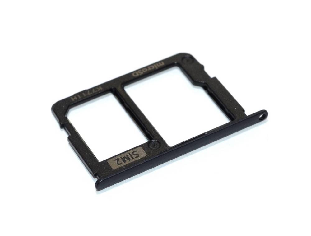 Βάση Κάρτας Sim Samsung SM-J330F Galaxy J3 (2017) με Βάση Κάρτας Μνήμης Μαύρο Original GH61-12704A
