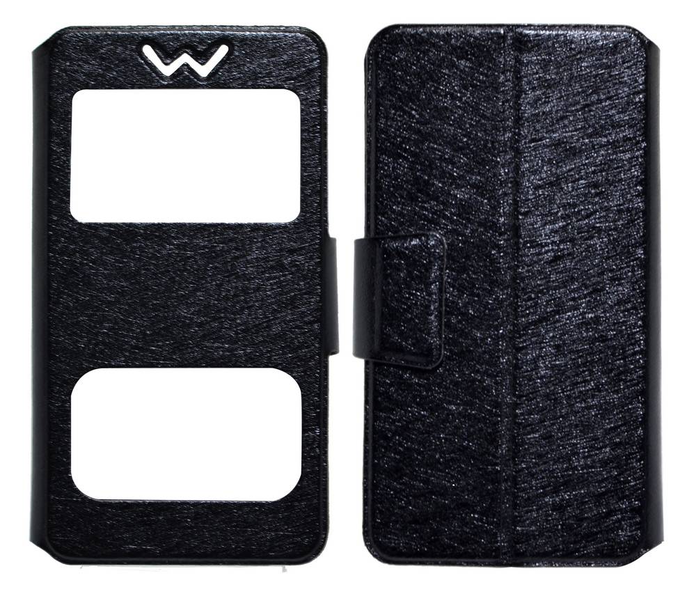 Θήκη Book S-View Ancus Stick it F Series Universal για Smartphone 4.7" - 5.0" Μαύρη