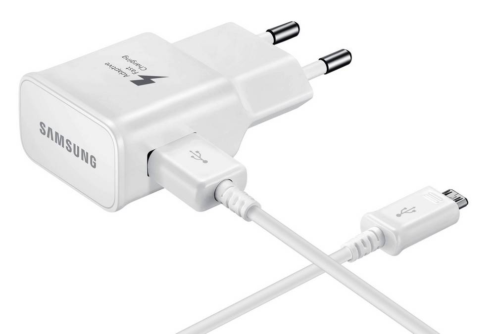 Φορτιστής Ταξιδίου Samsung EP-TA20EWEU με Αποσπώμενο Καλώδιο Micro USB ECB-DU4EWE Λευκό 2000 mAh Fast Charging Original Bulk